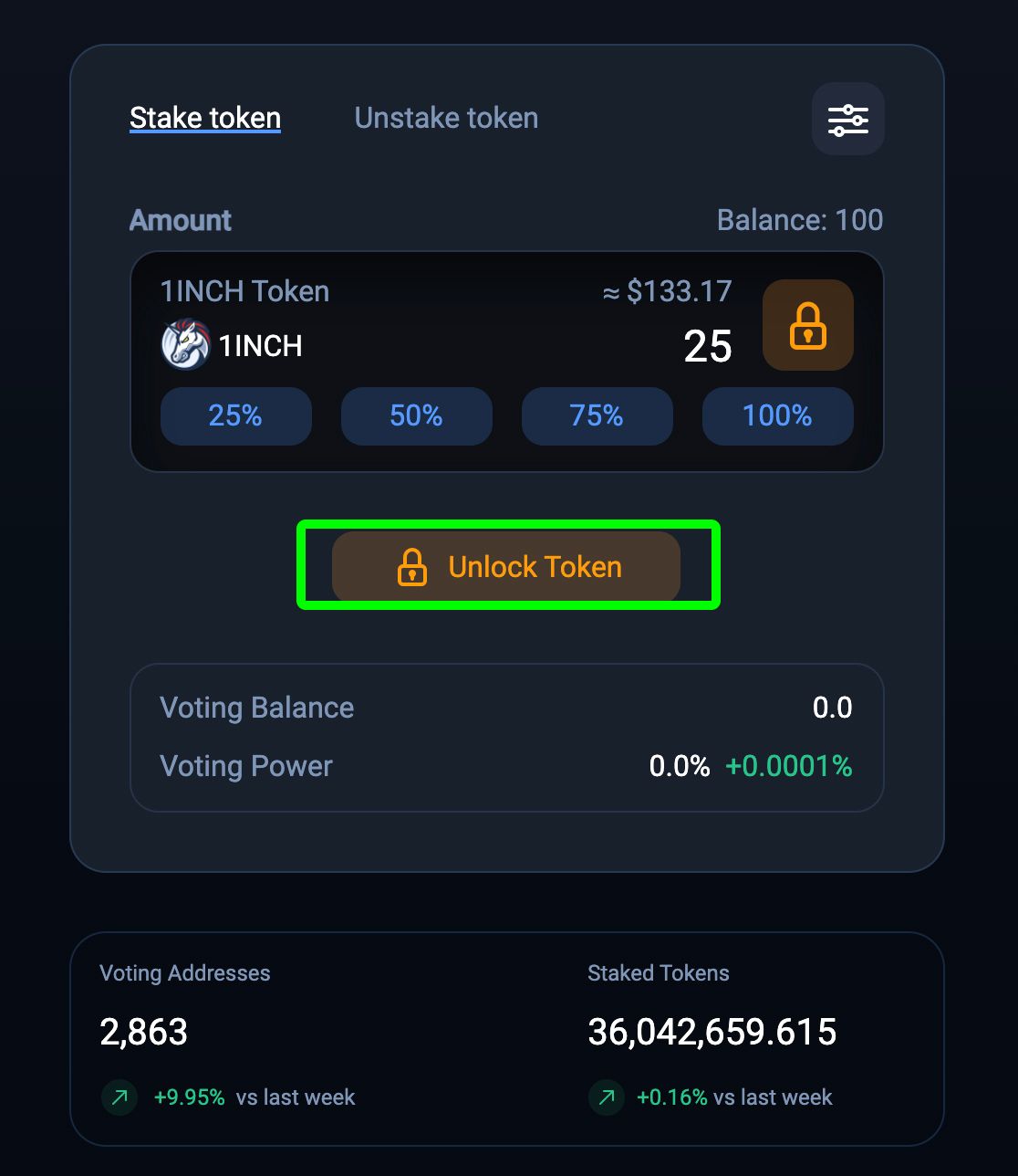 Staking 1INCH and delegating Unicorn Power: a source of rewards