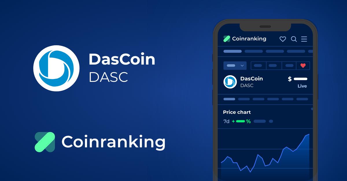 DasCoin (DASC) price, history charts & useful analytics | Bitgur