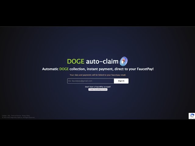 DOGECOIN FAUCET INSTANT PAYMENT IN FAUCETPAY