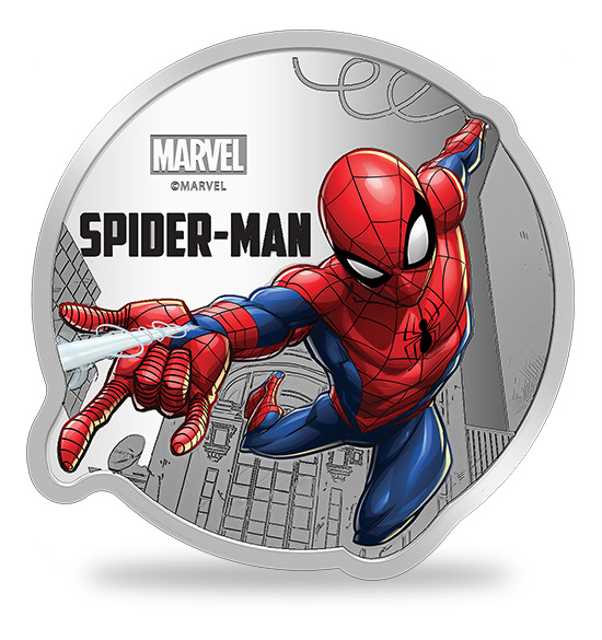 2 Ounce Marvel Series Spider-Man Icon Fine Silver Coin (Gift Set)