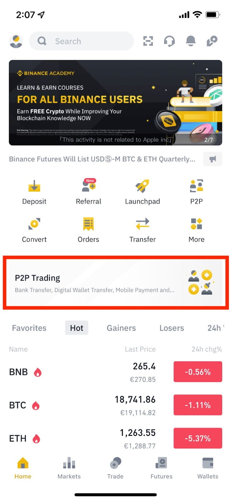 How to Buy Bitcoin Using Binance P2P