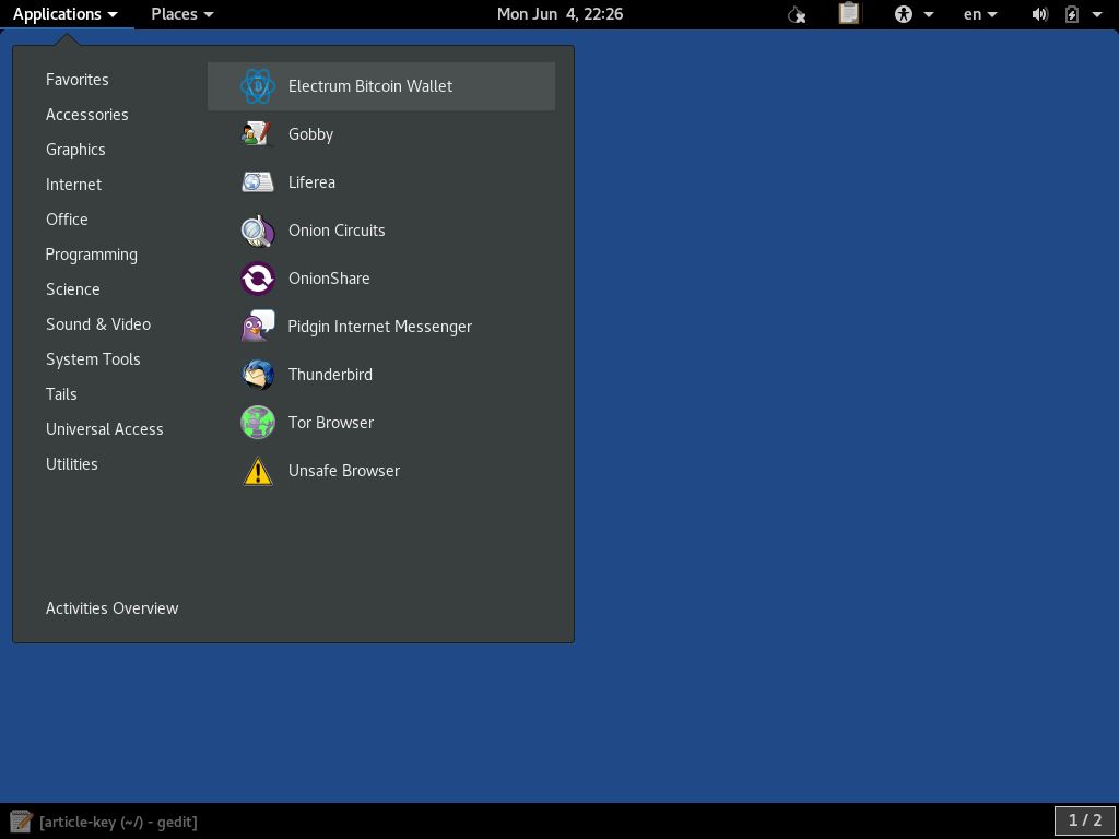 Design proposal. Replace electrum to sparrow - Development - Whonix Forum