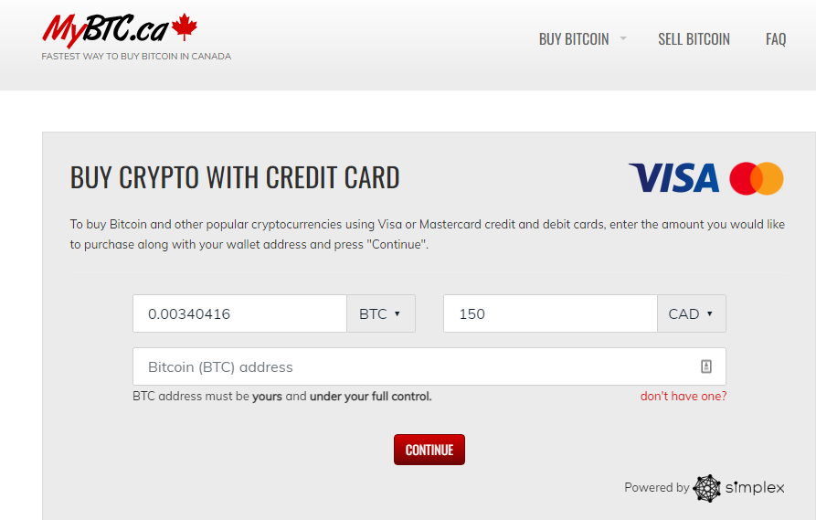 Buy Bitcoin in Canada instantly | CAD to BTC | UTORG