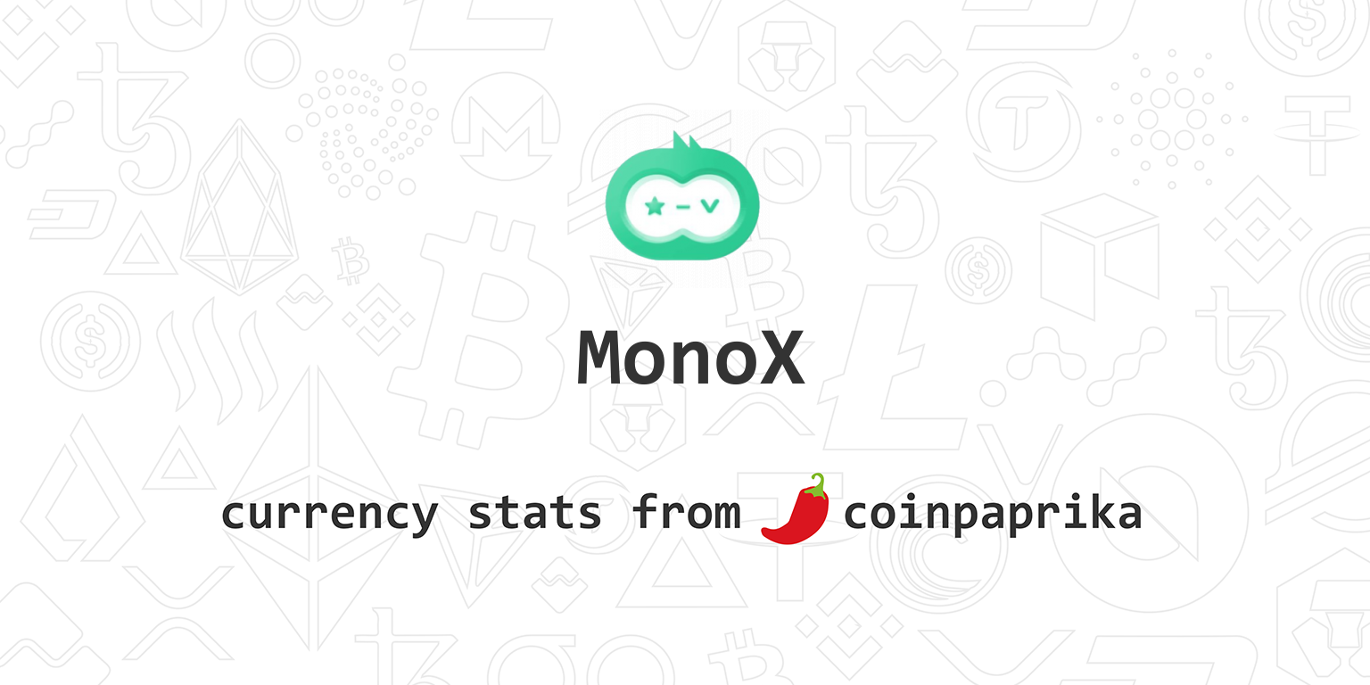 MonoX (MONO) live coin price, charts, markets & liquidity