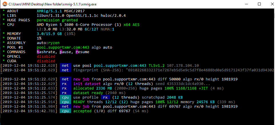 Mining with AMD Ryzen 5 6-Core Processor - BetterHash Calculator