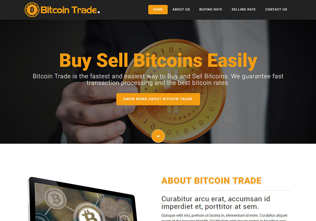 Bitbank - Bitcoin Cryptocurrency Website Template