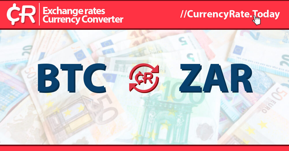 BTC to ZAR → Bitcoin(BTC) to South African Rand(ZAR)