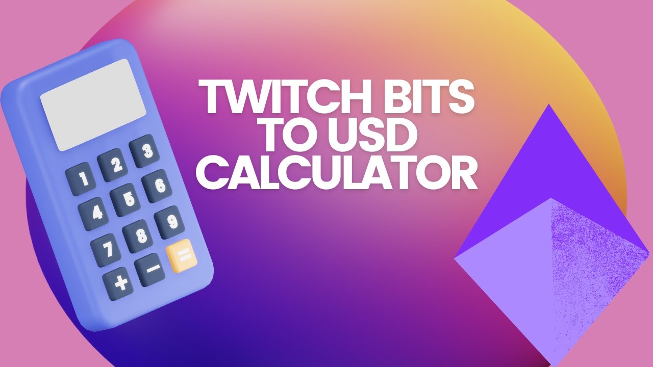 Bits to USD Calculator - Twitch Bits to USD Converter []