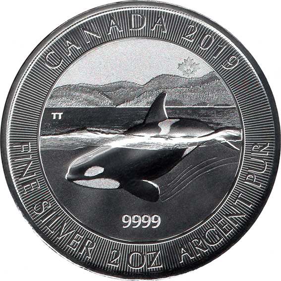 Canada: $10 Orca O Canada Series 1/2 oz Pure Silver Coin - London Coin Centre Inc.