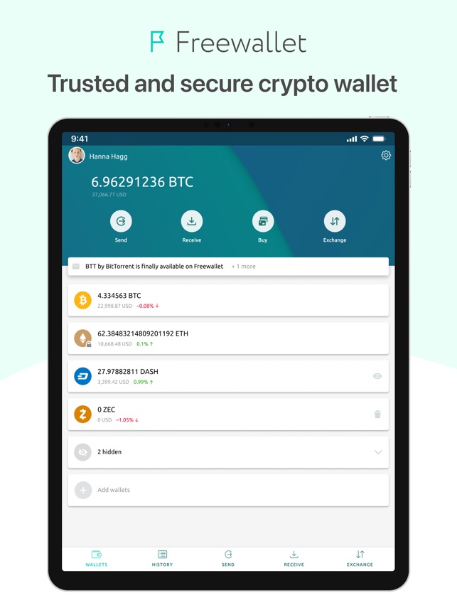 ‎BTC Coin Wallet - Freewallet on the App Store