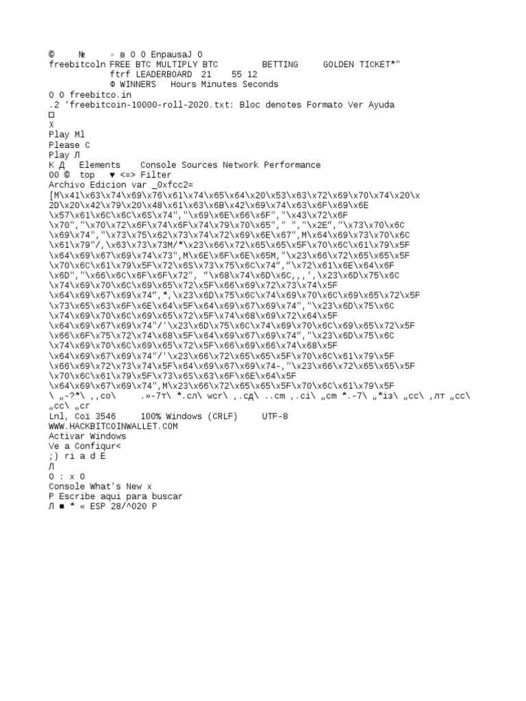 Script - Freebitco - Working % | Scribd | Bitcoin | Script, Document sharing, Bitcoin