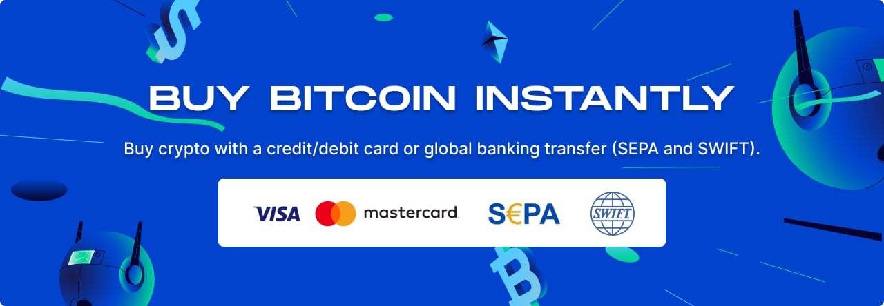 Buy Bitcoin, Ethereum, & USDC Instantly with a Debit Card