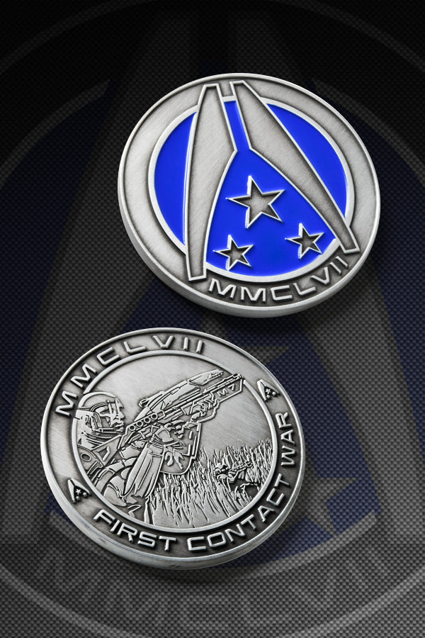 Devplus Morning War Challenge Coin 4 Mass Effect Silver | Techinn