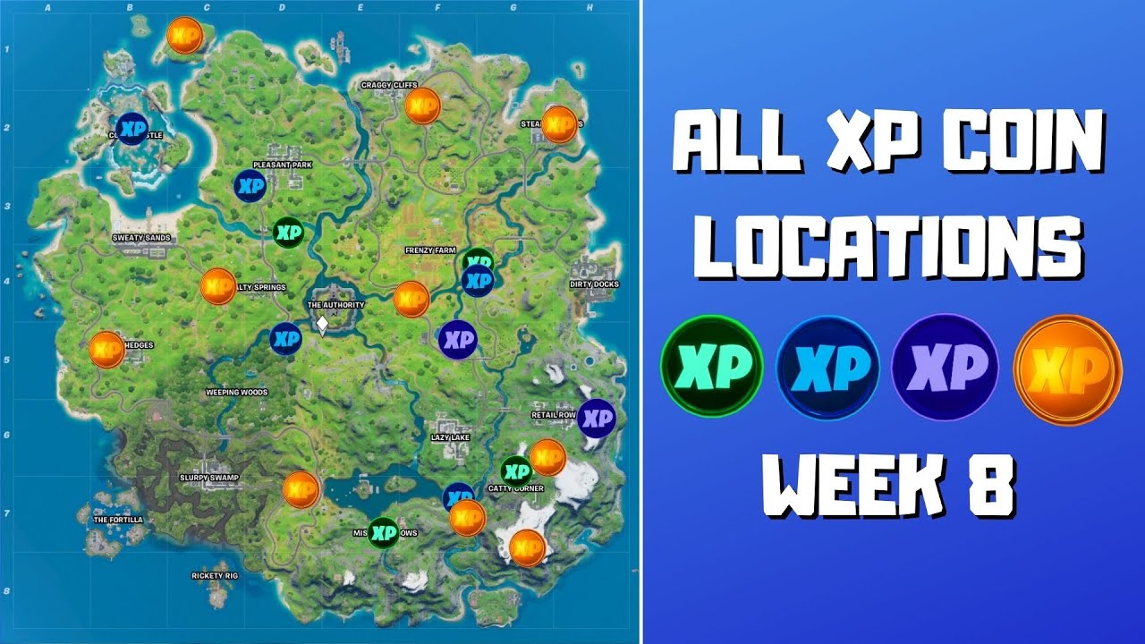 Where to find all the XP coins in Fortnite Chapter 2, season 5, week 14 - Dot Esports