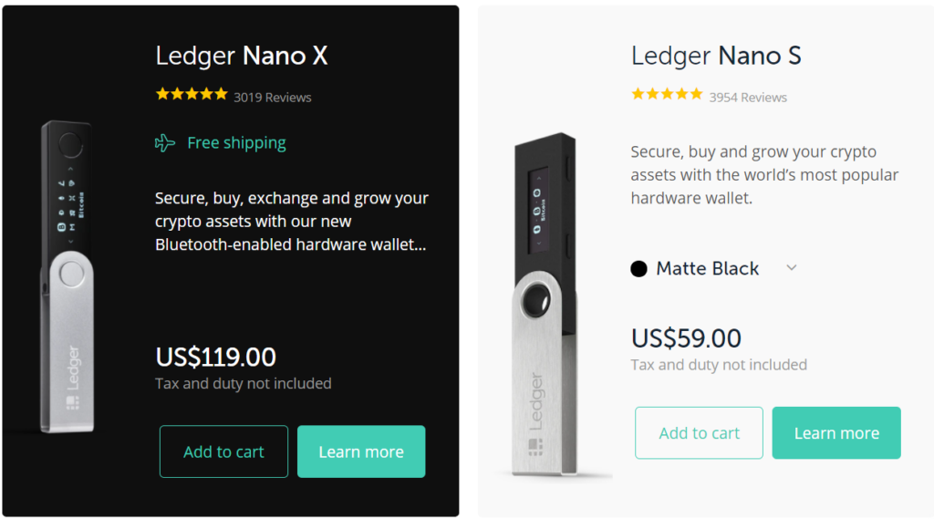 Wallets and services, trusted third-party entities | Ledger