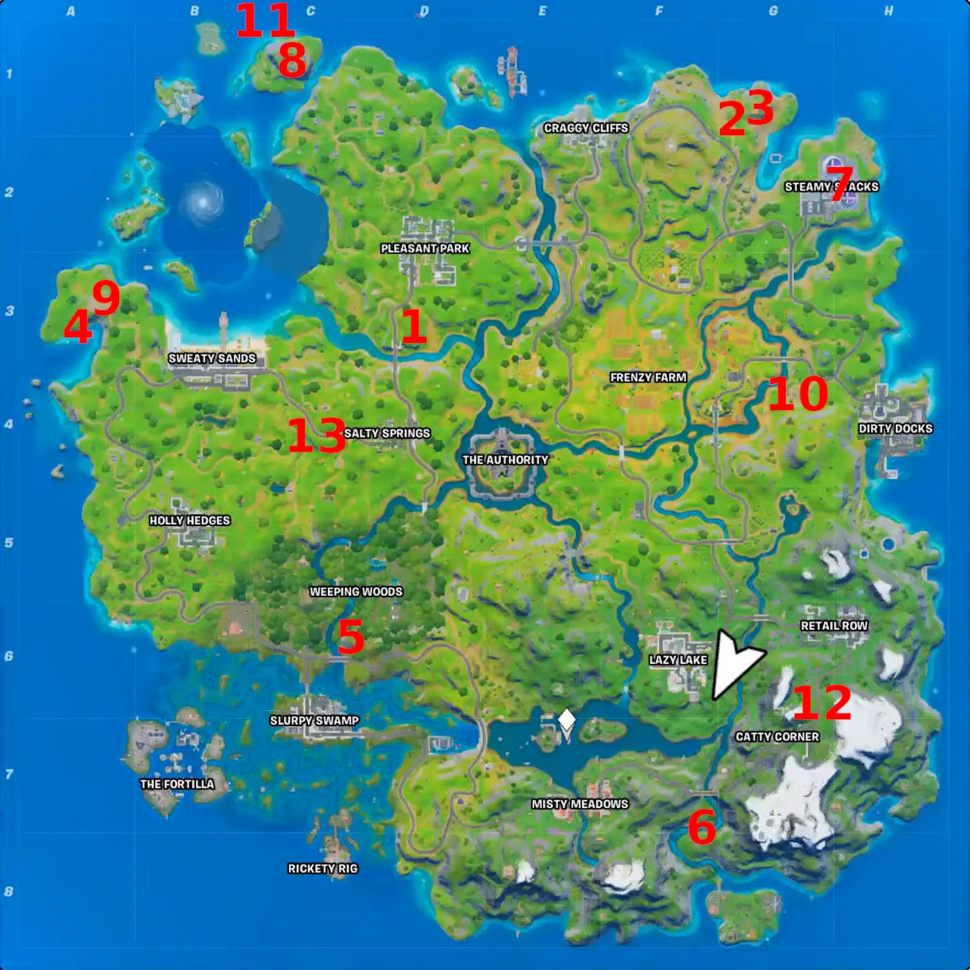 Fortnite: Where To Find All XP Coins - Chapter 2 Season 4 Week 1