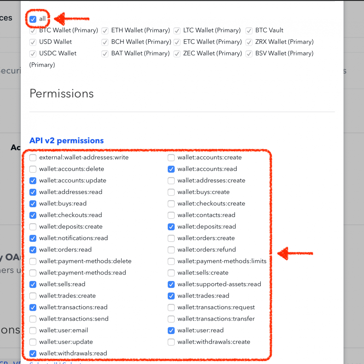 Coinbase Pro API Key Instructions | Copilot Help Center