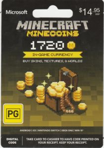 Minecraft Gift Cards - Gaming Cards - Electronic Cards