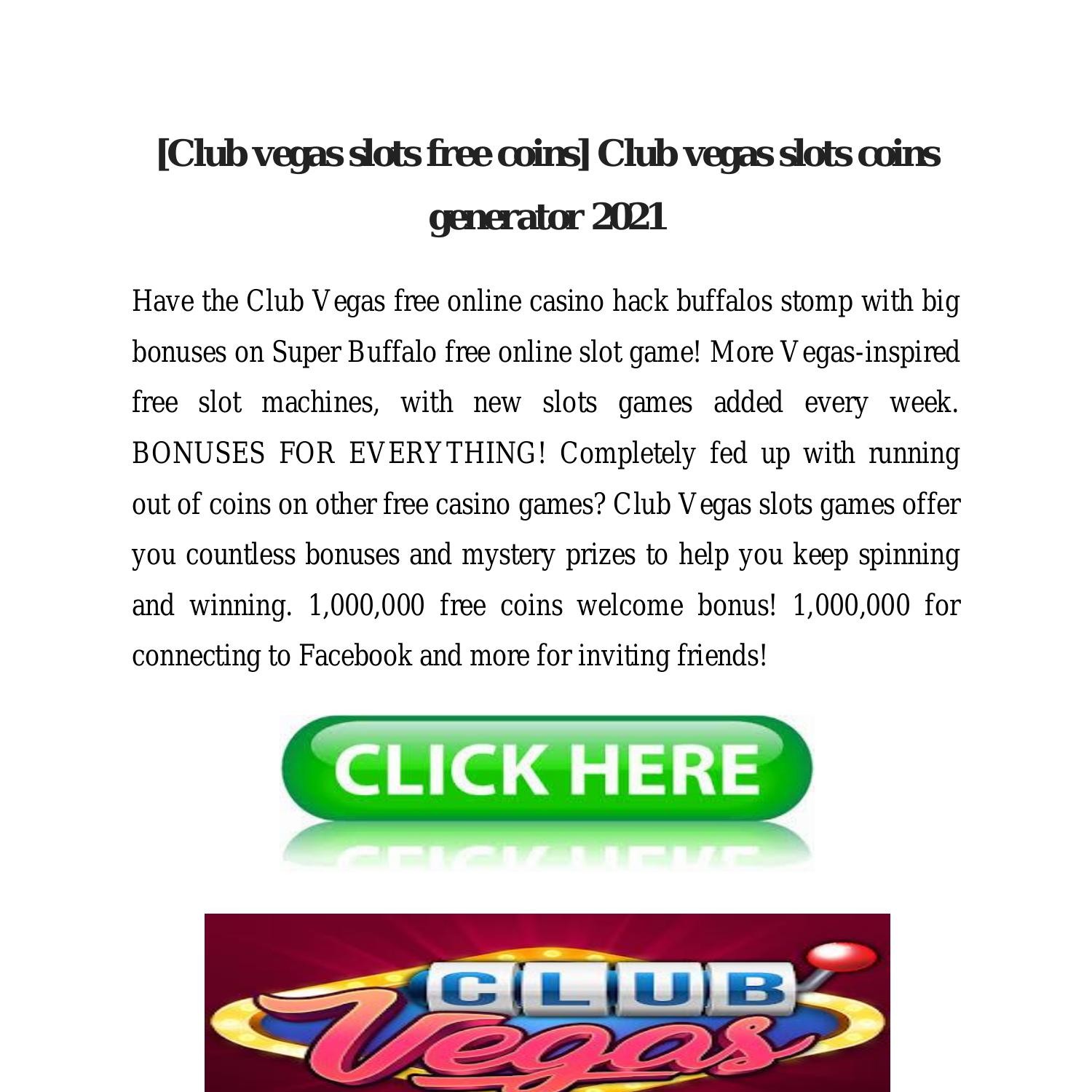 Club Vegas Slots Free Coins – Subscribe for Game Freebies, Promo Codes, Coupons and Deals