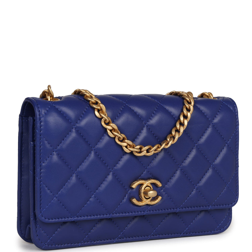 Buy Strathberry MULTREES WALLET ON A CHAIN CROC EMBOSSED NAVY Online | ZALORA Malaysia