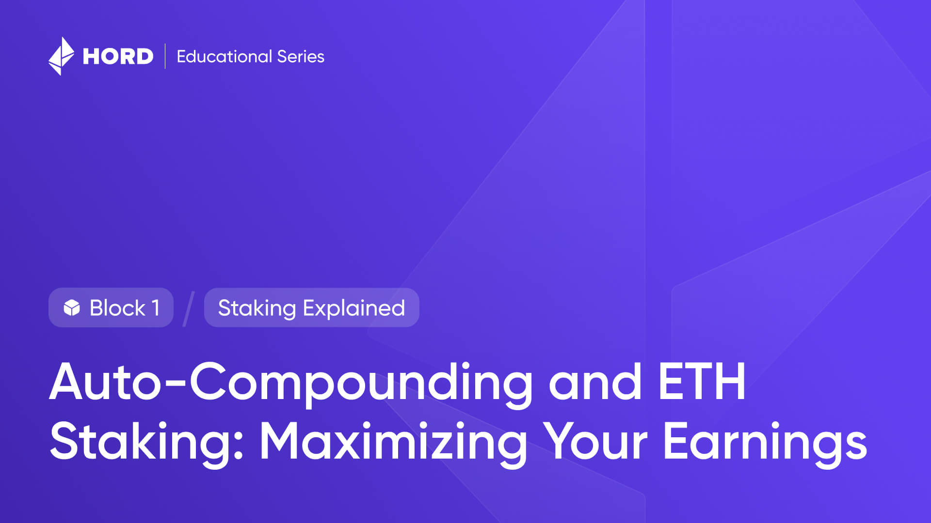 Auto-Compounding and ETH Staking: Maximizing Your Earnings