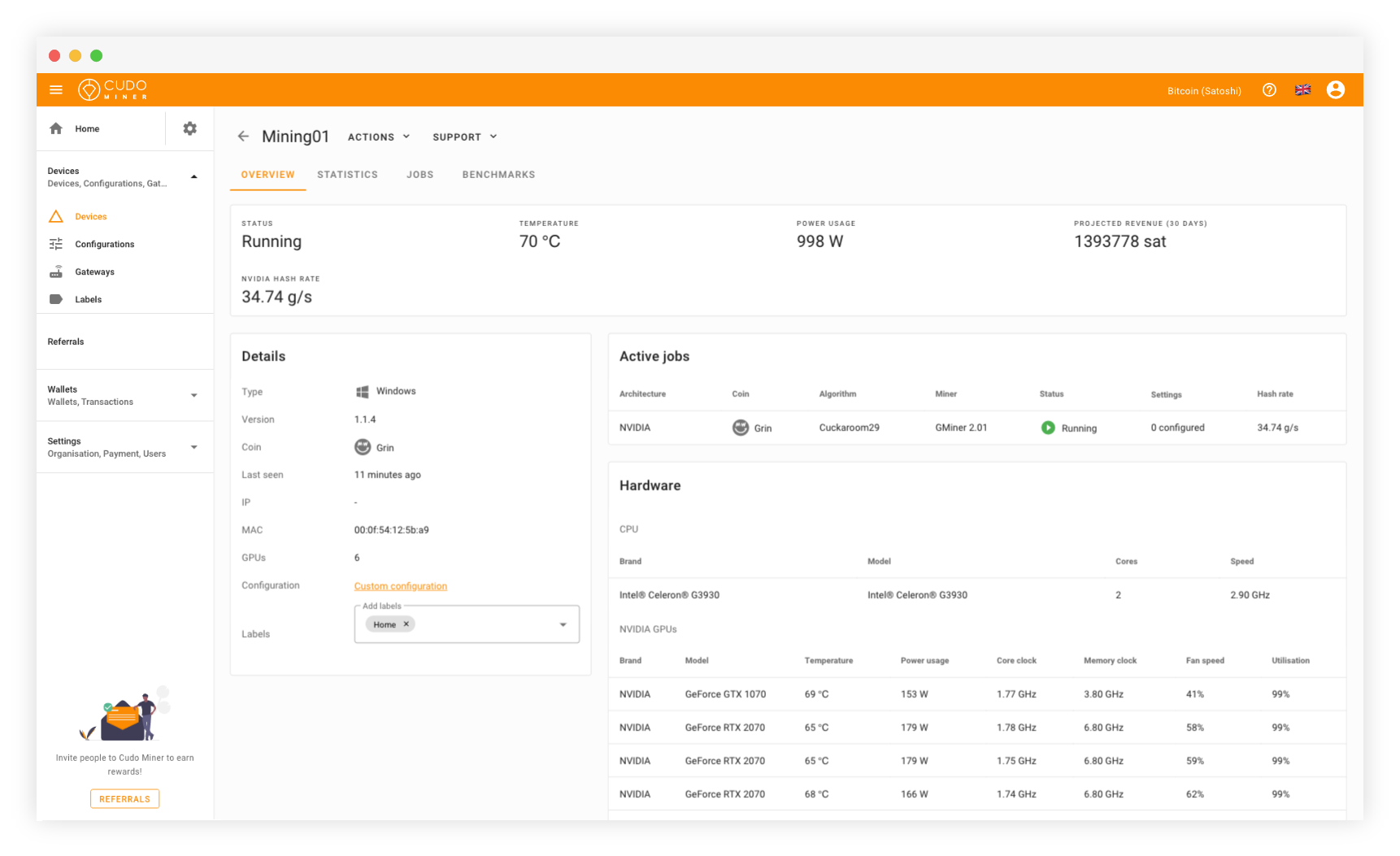 PhoenixMiner c - AMD+NVIDIA GPU Miner []