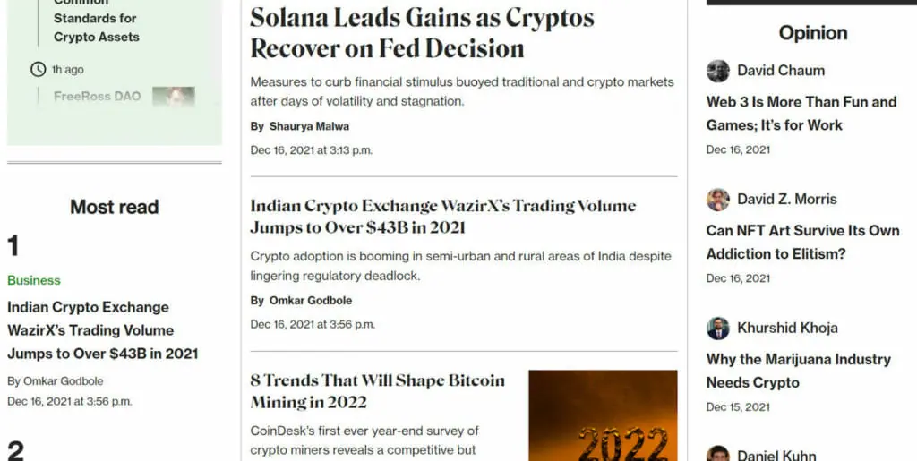 Top 15 Best Crypto Websites To Get RSS Feeds From