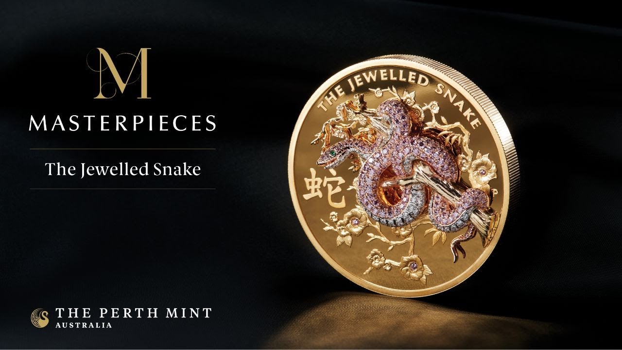 Year of the Snake 2 Ounce Gold Perth Mint Coin | Chards