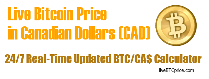 BTCCAD - Bitcoin - CAD Cryptocurrency Price - cointime.fun