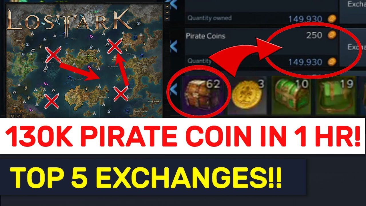 Pirate Coin and Sea Coin Sources - Lost Ark cointime.fun