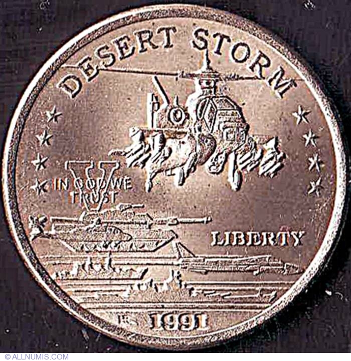 USA 1 $ 'Operation Desert Storm' coin cover one ounce BU | MA-Shops