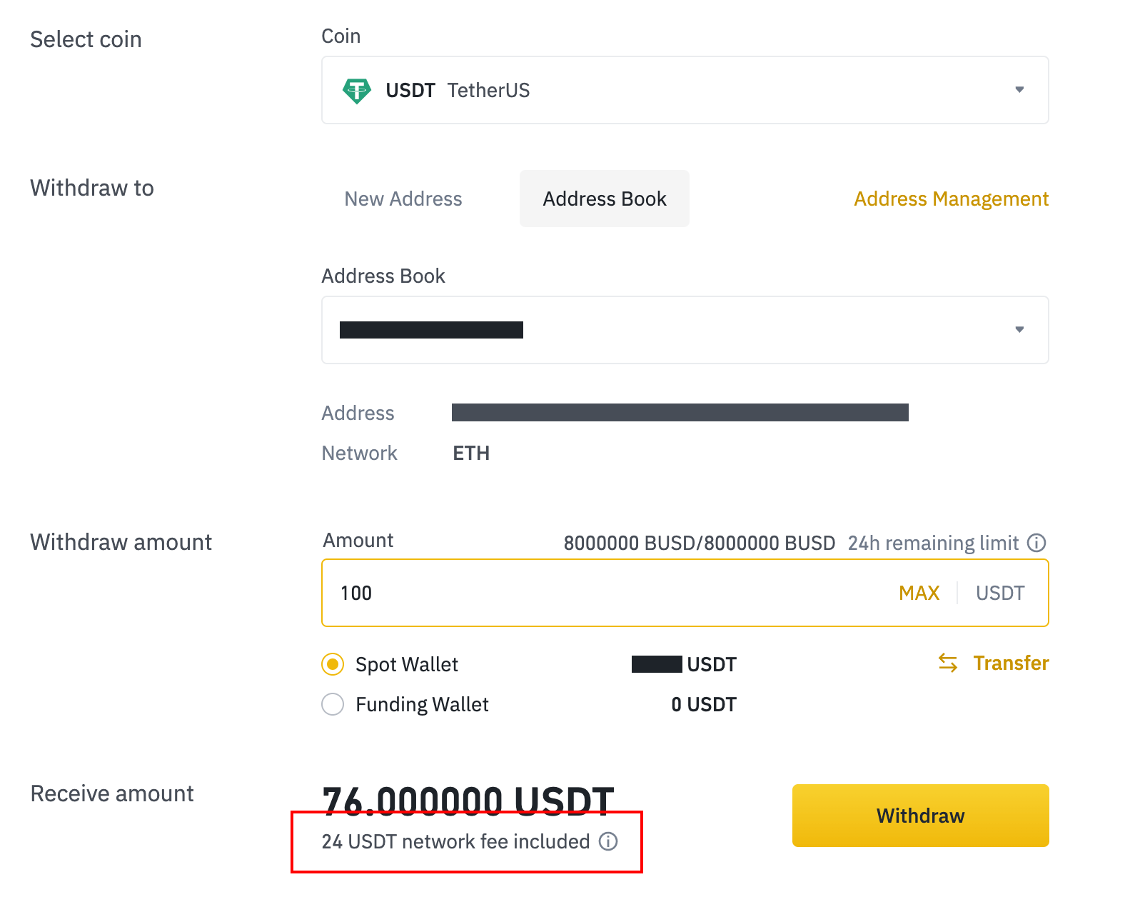 Binance: Withdrawal Fees Compared () | cointime.fun