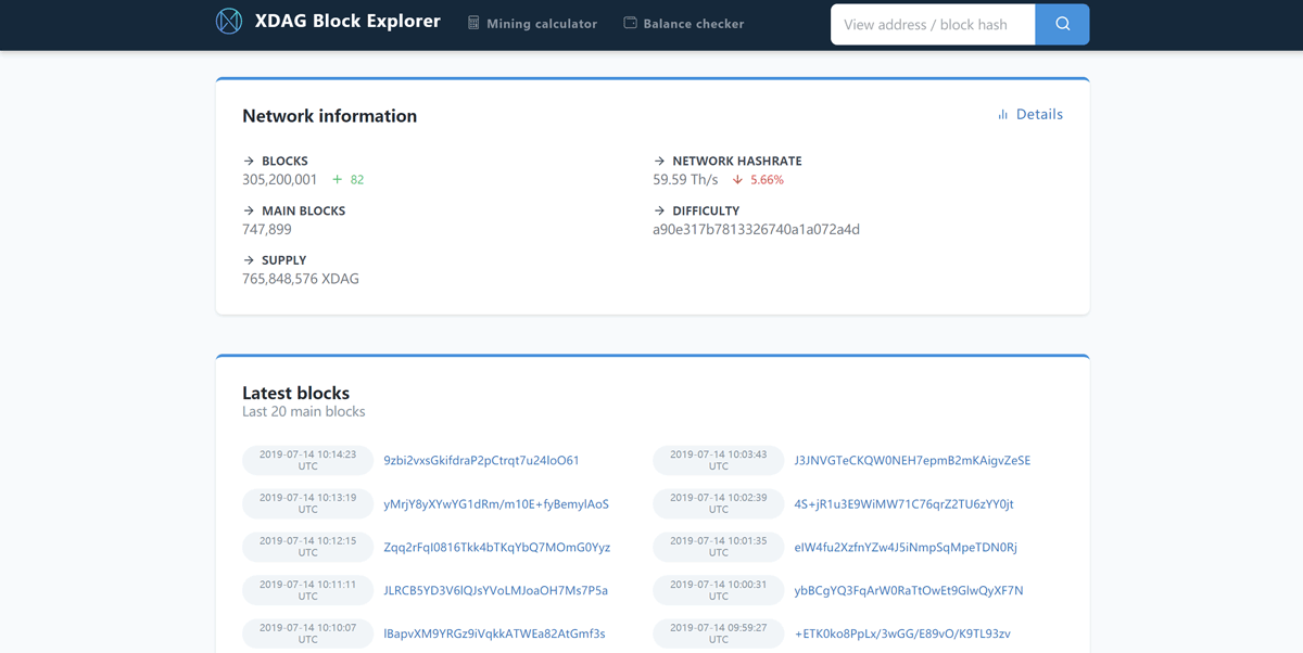 Dagger (XDAG) RandomX | Mining Pools