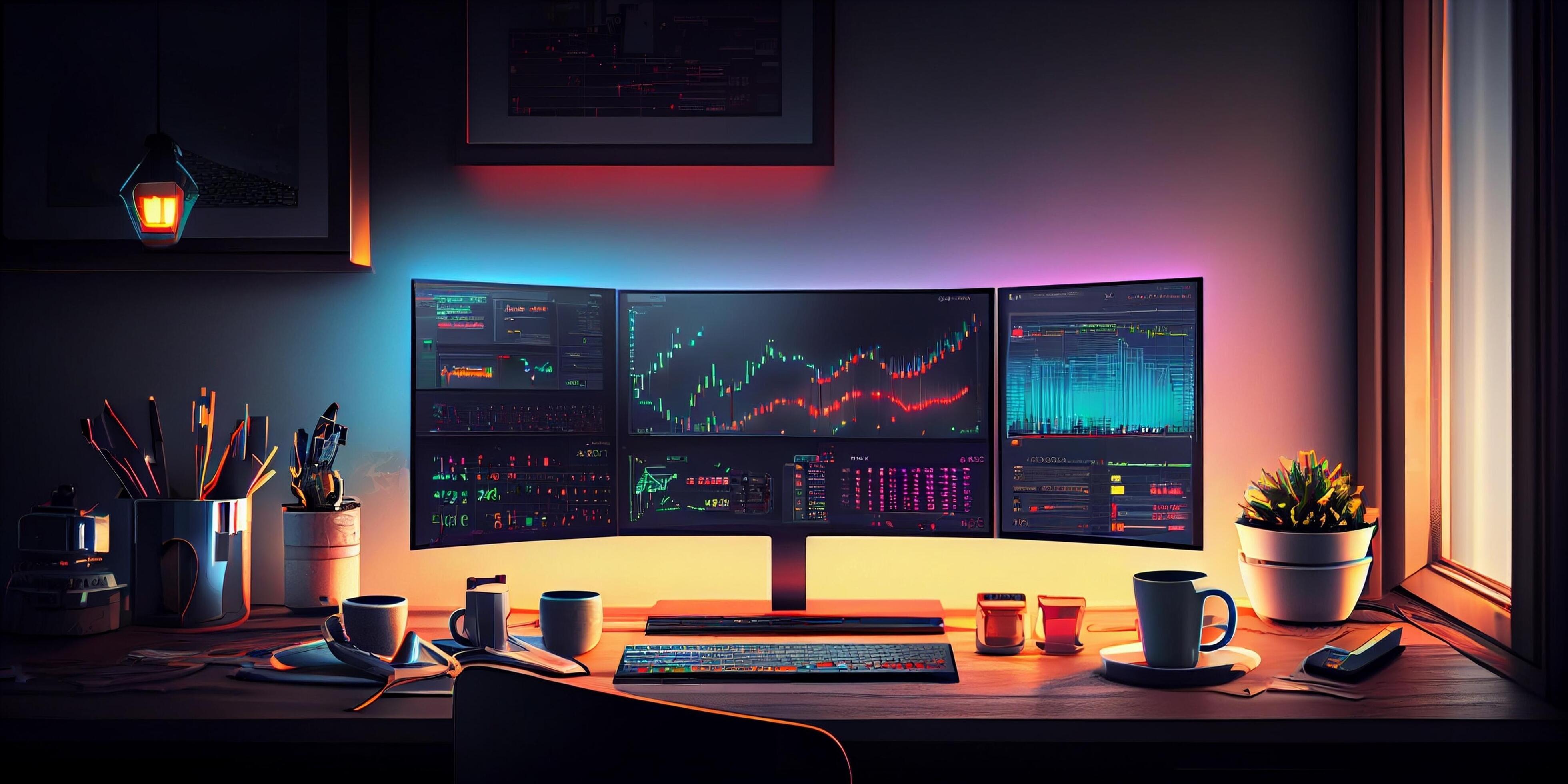 Free AI art images of stock market