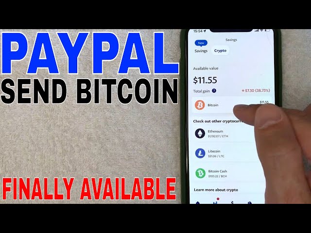 Can’t Transfer Bitcoin - PayPal Community