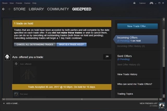 Trade Hold 15 Day :: Counter-Strike 2 General Discussions