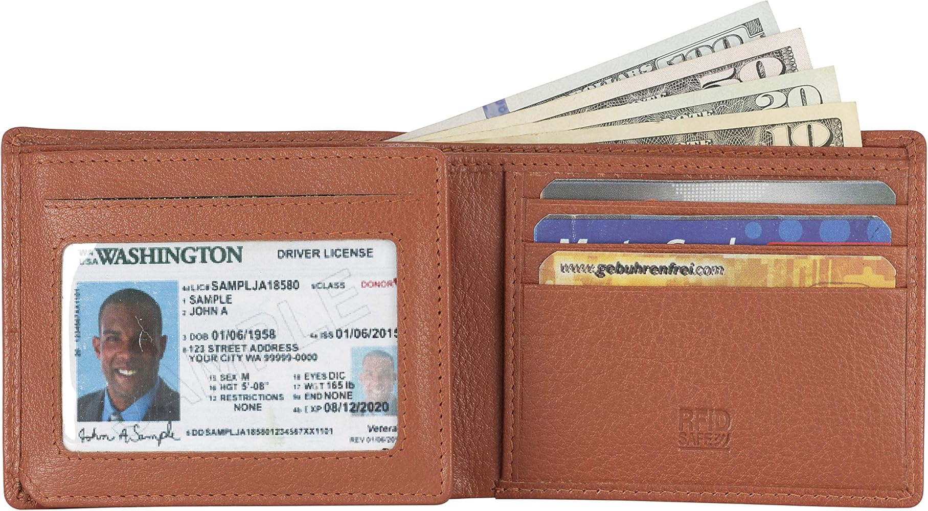 Executive I.D. Wallet | Men's Leather Bifold Wallet | Bosca