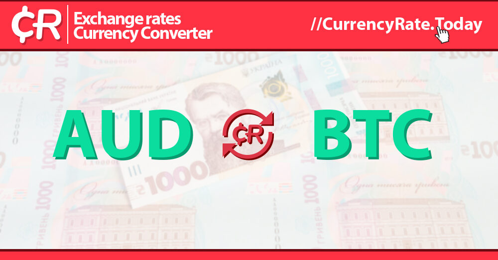 Convert AUD to BTC - Australian Dollar to Bitcoin Converter | CoinCodex