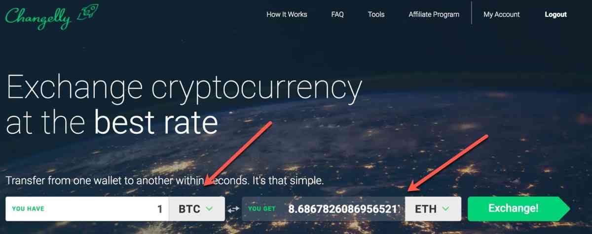 BTC to ETH swap | Exchange Bitcoin to Ethereum anonymously - Godex