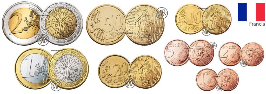 French euro coins - Info, images and value | cointime.fun