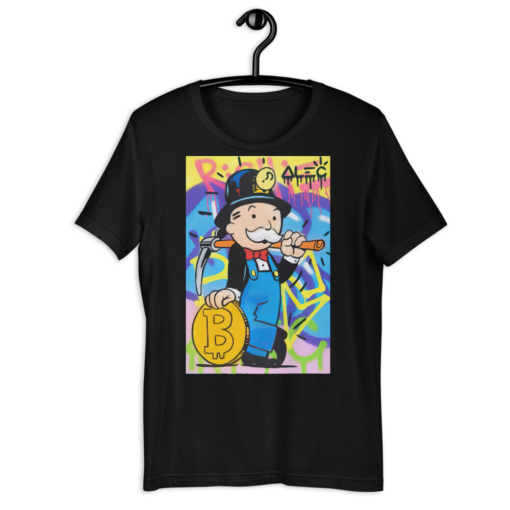 Gangsta Monopoly Gimme Yo Bitcoin V-Neck T-Shirt - Customon