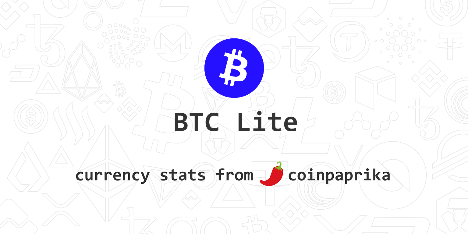 BTC LITE (BTCL) live coin price, charts, markets & liquidity