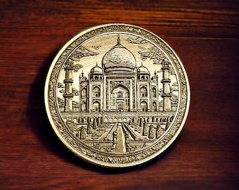 Solomon Islands 3 oz Taj Mahal Antique Finish Silver Coin