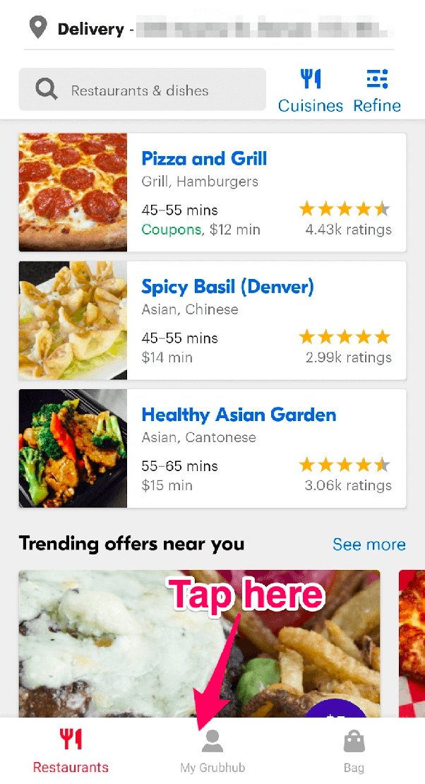 Food Delivery App from Grubhub, Fast and easy way to find food