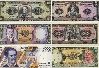 Ecuador Currency And Banknotes For Sale | Banknote World