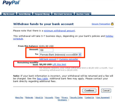 PayPal Consumer Fees | PayPal AO