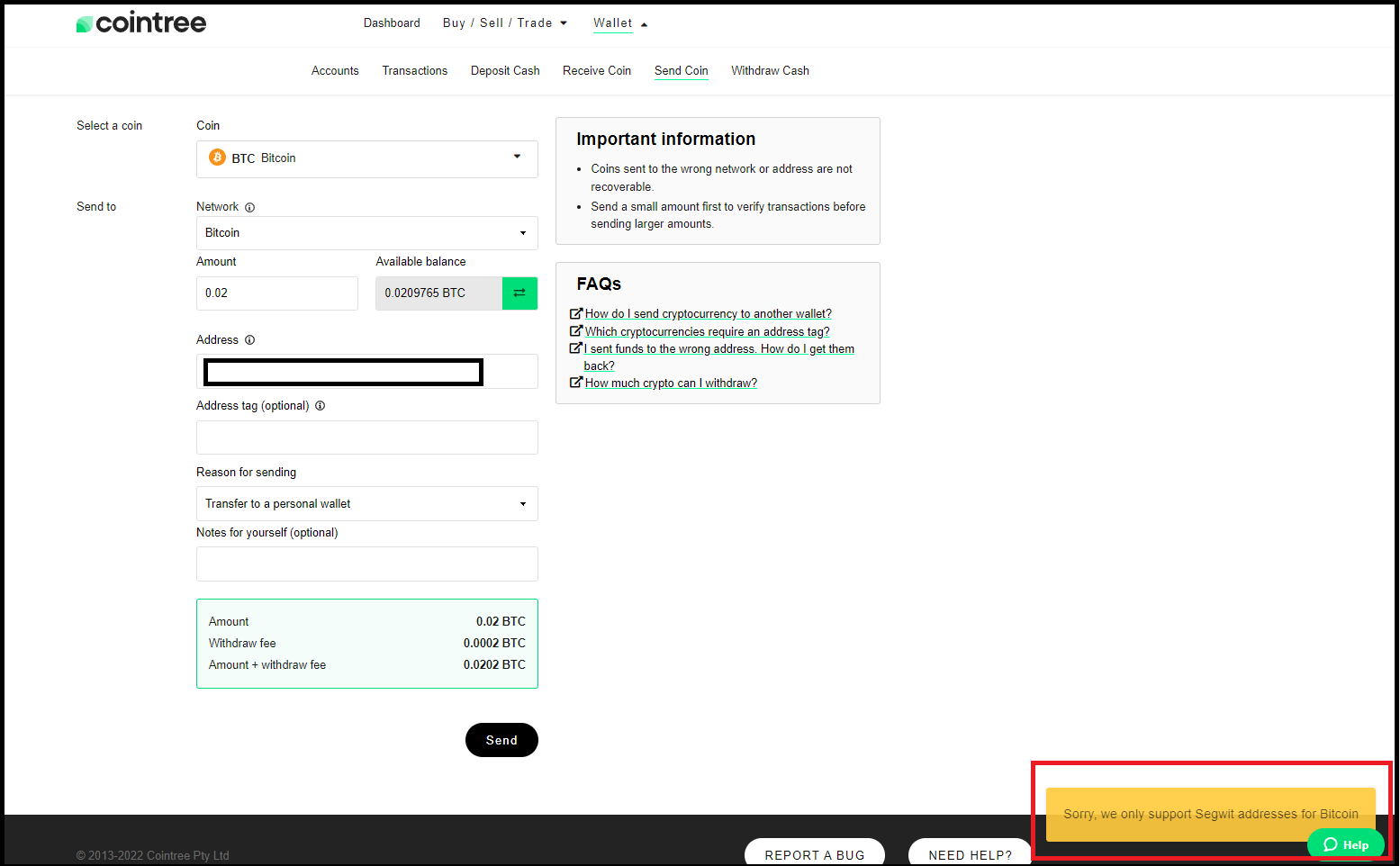 Address | Bitcoin Design