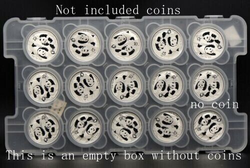 Silver coin bar storage box - EMPTY