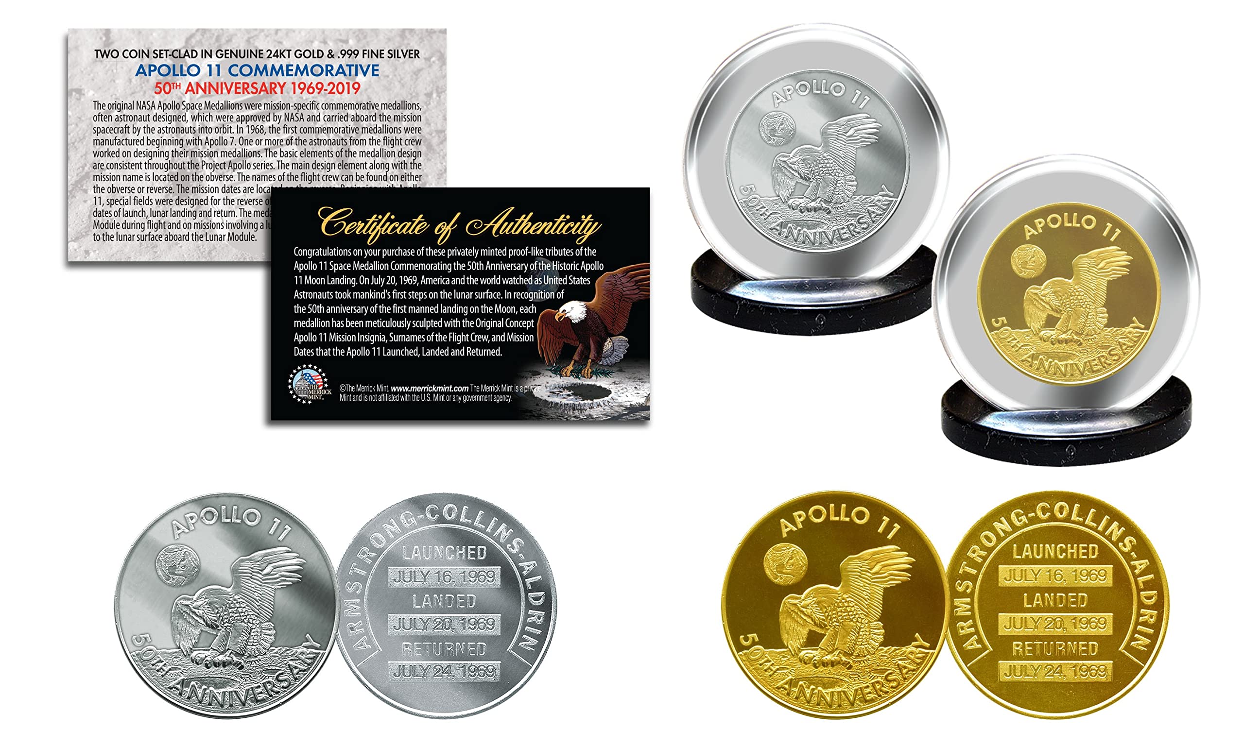 Apollo 11 50th Anniversary Silver Dollar | U.S. Mint