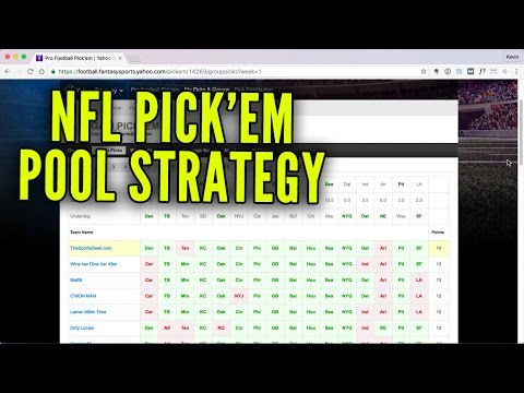 NFL Pick’em Pool Strategy: Four Things You Need To Know In | 4for4